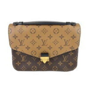 Louis Vuitton Pochette Metis two tone brown Monogram Reverse shoulder bag